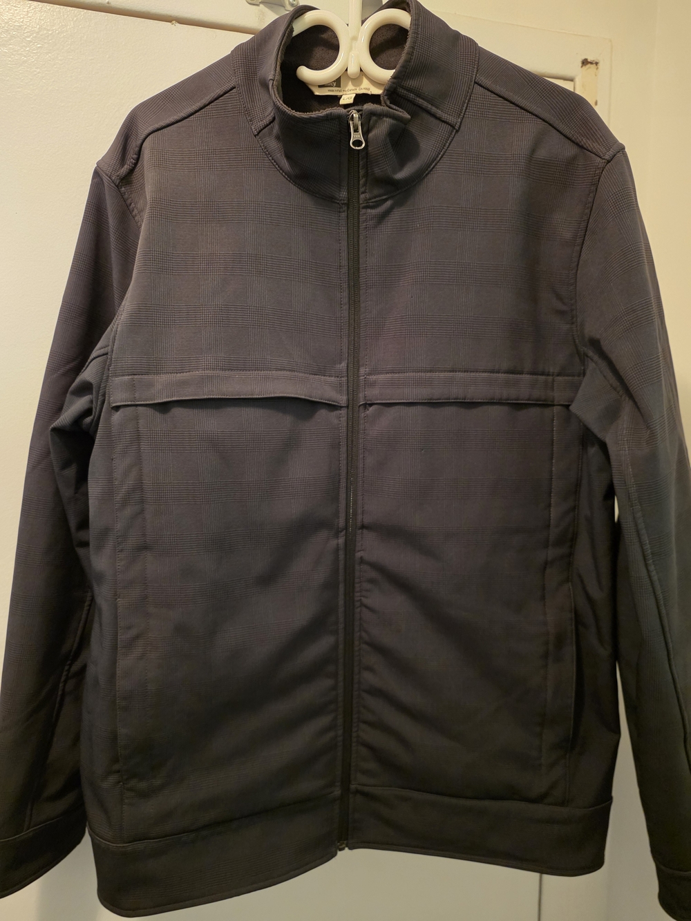 Men's Tilley Zip-Front Softshell Chsrcoal Jacket